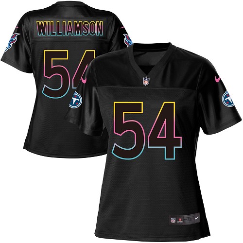 Women's Nike Tennessee Titans #54 Avery Williamson Black NFL Fashion Game Jersey