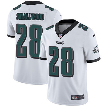 Nike Eagles 28 Wendell Smallwood White Men's Stitched NFL Vapor Untouchable Limited Jersey