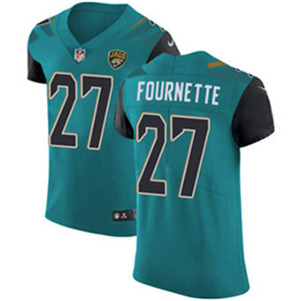 Men's Nike Jacksonville Jaguars #27 Leonard Fournette Teal Green Team Color Stitched NFL Vapor Untouchable Elite Jersey