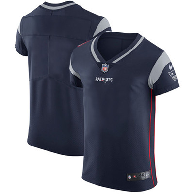 Men's Nike New England Patriots Blank Navy Blue Team Color Stitched NFL Vapor Untouchable Elite Jersey