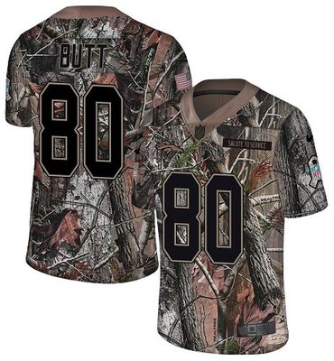 Nike Broncos #80 Jake Butt Camo Men's Stitched NFL Limited Rush Realtree Jersey