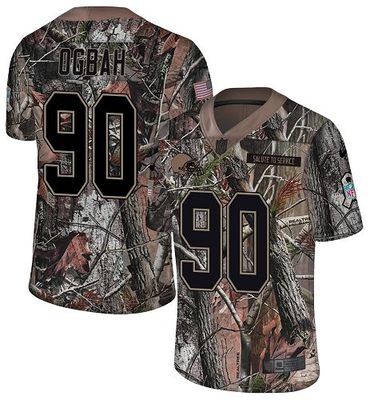 Nike Browns #90 Emmanuel Ogbah Camo Men's Stitched NFL Limited Rush Realtree Jersey