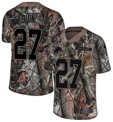 Nike Lions #27 Glover Quin Camo Men's Stitched NFL Limited Rush Realtree Jersey