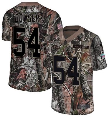 Nike Ravens #54 Tyus Bowser Camo Men's Stitched NFL Limited Rush Realtree Jersey