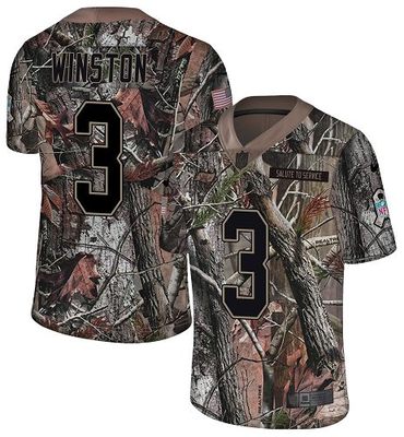 Nike Buccaneers #3 Jameis Winston Camo Men's Stitched NFL Limited Rush Realtree Jersey