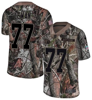 Nike Titans #77 Taylor Lewan Camo Men's Stitched NFL Limited Rush Realtree Jersey