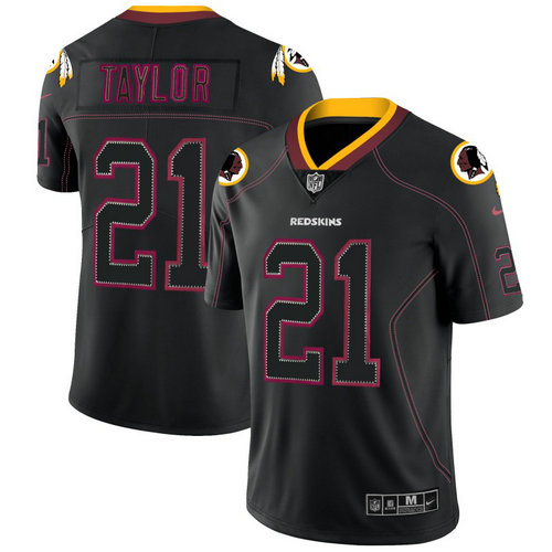 Nike Washington Redskins 21 Sean Taylor Lights Out Black NFL Vapor Untouchable Limited Jersey