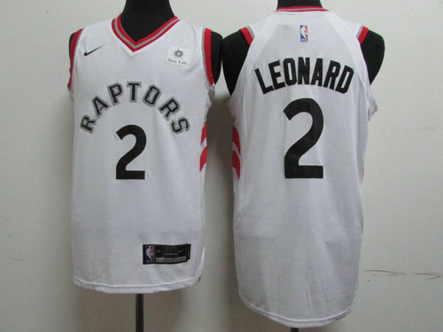 Nike Toronto Raptors 2 Kawhi Leonard White NBA Authentic Association Edition Jersey