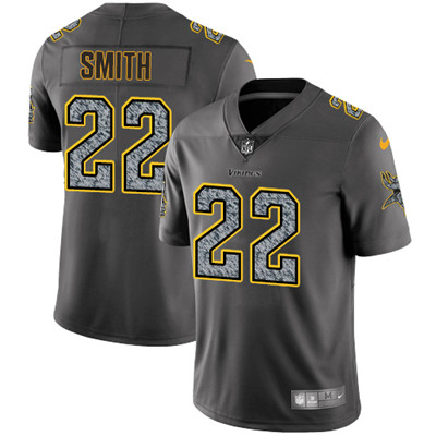 Youth Nike Minnesota Vikings #22 Harrison Smith Gray Static NFL Vapor Untouchable Game Jersey