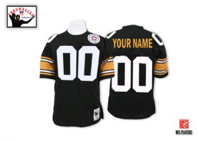 Customized Pittsburgh Steelers Jersey Throwback Black Football Jersey