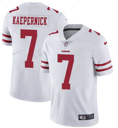 Men's Nike 49ers #7 Colin Kaepernick White Vapor Untouchable Limited Jersey