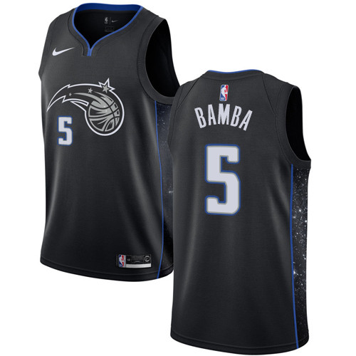 Nike Magic #5 Mohamed Bamba Black NBA Swingman City Edition 2018-19 Jersey