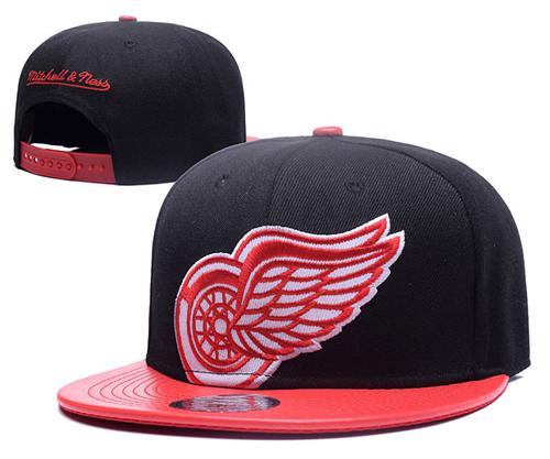 NHL Detroit Red Wings Stitched Snapback Hats 002