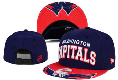 NHL Washington Capitals Team Logo Navy Snapback Adjustable Hat