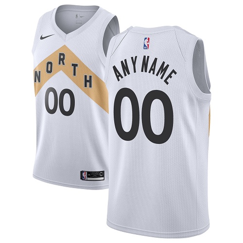 Youth Customized Toronto Raptors Swingman White Nike NBA City Editio Jersey