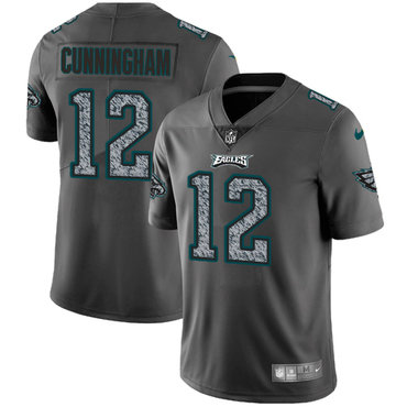 Nike Philadelphia Eagles #12 Randall Cunningham Gray Static Men's NFL Vapor Untouchable Game Jersey