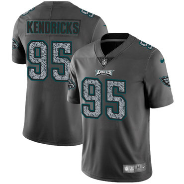 Nike Philadelphia Eagles #95 Mychal Kendricks Gray Static Men's NFL Vapor Untouchable Game Jersey