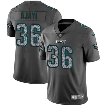 Nike Philadelphia Eagles #36 Jay Ajayi Gray Static Men's NFL Vapor Untouchable Game Jersey