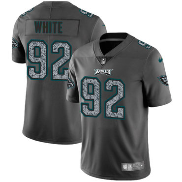 Nike Philadelphia Eagles #92 Reggie White Gray Static Men's NFL Vapor Untouchable Game Jersey