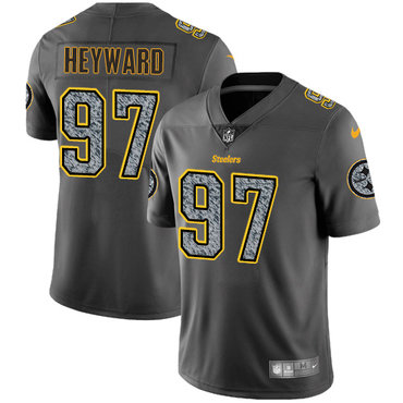 Nike Pittsburgh Steelers #97 Cameron Heyward Gray Static Men's NFL Vapor Untouchable Game Jersey