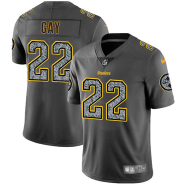 Nike Pittsburgh Steelers #22 William Gay Gray Static Men's NFL Vapor Untouchable Game Jersey