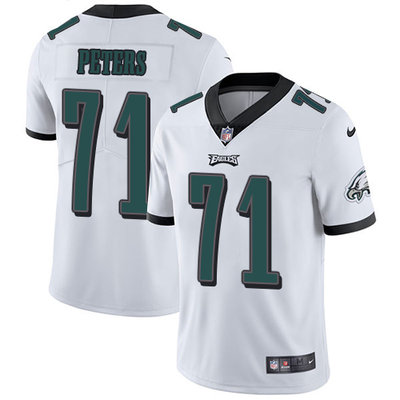 Youth Nike Philadelphia Eagles #71 Jason Peters White Stitched NFL Vapor Untouchable Limited Jersey