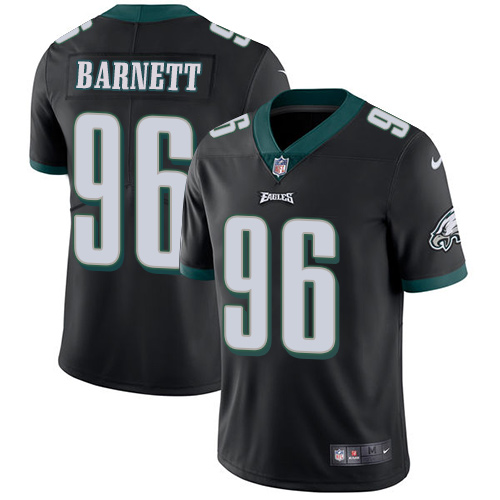 Youth Nike Philadelphia Eagles #96 Derek Barnett Black Alternate Stitched NFL Vapor Untouchable Limited Jersey