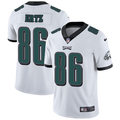 Youth Nike Philadelphia Eagles #86 Zach Ertz White Stitched NFL Vapor Untouchable Limited Jersey