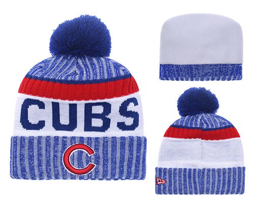 MLB Chicago Cubs Logo Stitched Knit Beanies 009