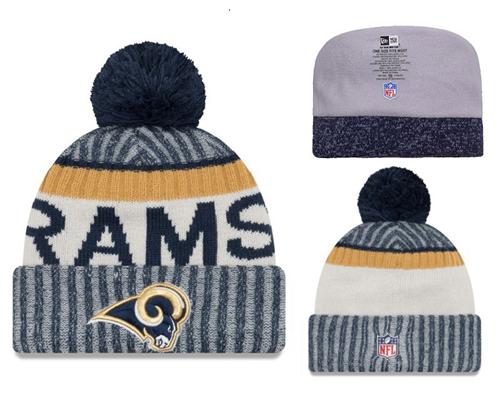 NFL Los Angeles Rams Logo Stitched Knit Beanies 002