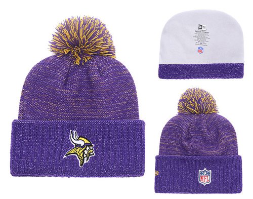 NFL Minnesota Vikings Logo Stitched Knit Beanies 011