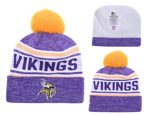 NFL Minnesota Vikings Logo Stitched Knit Beanies 014