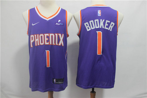 Men's Phoenix Suns Devin 1 Booker Nike Purple 2019 Swingman City Edition Jersey