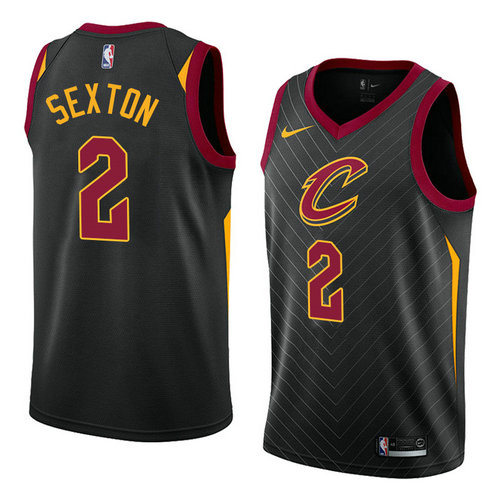 Men's Cleveland Cavaliers 2 Collin Sexton Swingman Statement Edition Jersey