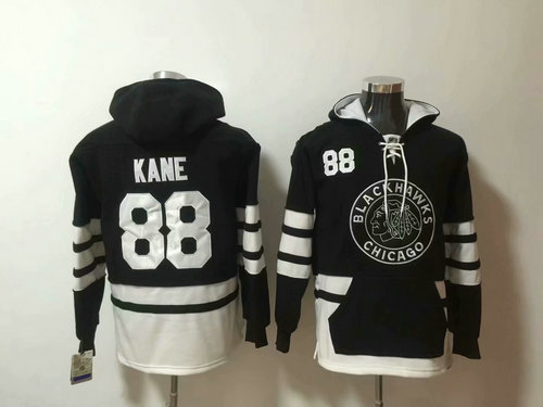 Chicago Blackhawks #88 Patrick Kane 2019 Winter Classic Authentic New Black All Stitched Hoodie