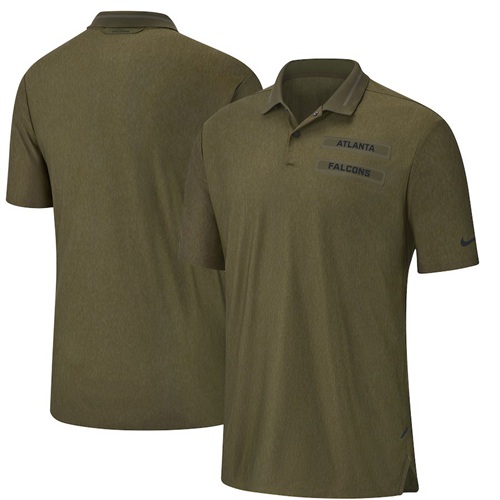 Atlanta Falcons Nike Salute to Service Sideline Polo Olive