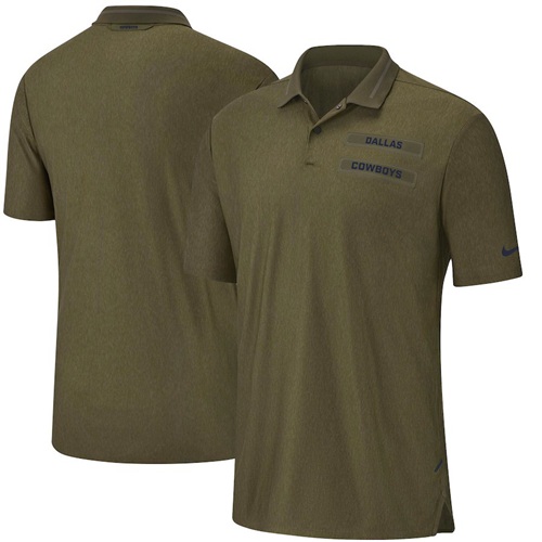 Dallas Cowboys Nike Salute to Service Sideline Polo Olive