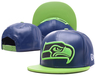 NFL Seahawks Seahawks Team Logo Navy Adjustable Hat G56