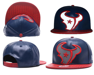 NFL Houston Texans Team Logo Navy Reflective Snapback Adjustable Hat H265