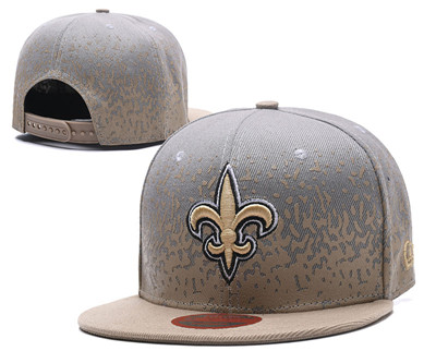 NFL New Orleans Saints Team Logo Black Snapback Adjustable Hat 1034