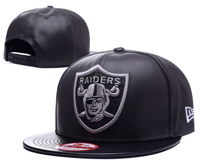 NFL Oakland Raiders Fresh Logo Black Adjustable Hat Y101