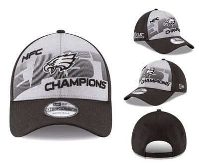 NFL Philadelphia Eagles Team Logo Gray 2018 NFC East Division Champions