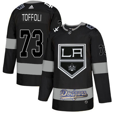 LA Kings With Dodgers 73 Tyler Toffoli Black Adidas Jersey