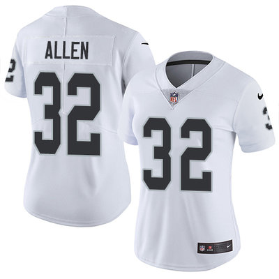 Nike Raiders #32 Marcus Allen White Women's Stitched NFL Vapor Untouchable Limited Jersey