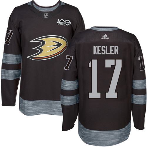 Adidas Ducks #17 Ryan Kesler Black 1917-2017 100th Anniversary Stitched NHL Jersey