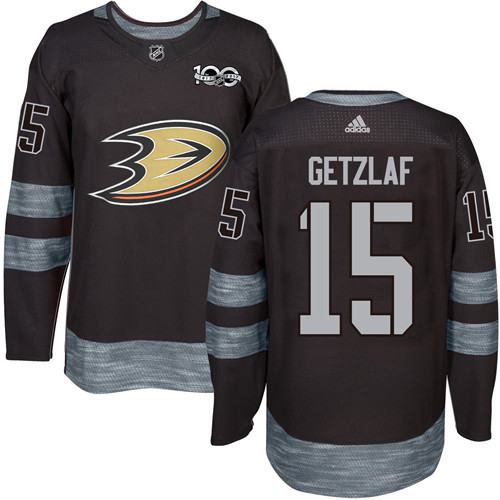 Adidas Ducks #15 Ryan Getzlaf Black 1917-2017 100th Anniversary Stitched NHL Jersey