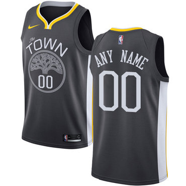 Youth Golden State Warriors Swingman Black Statement Edition Nike NBA Alternate Customized Jersey