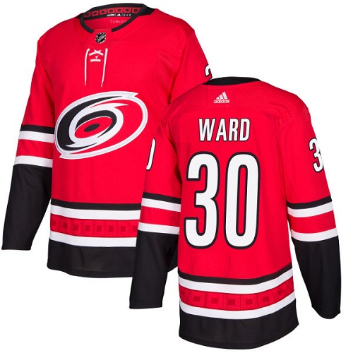 Adidas Hurricanes #30 Cam Ward Red Home Authentic Stitched NHL Jersey