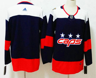 Men's Washington Capitals  Blank Navy Blue 2018 Stadium Series Stitched NHL Hockey Jersey