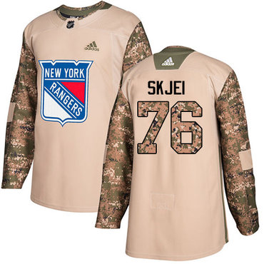 Adidas Rangers #76 Brady Skjei Camo Authentic 2017 Veterans Day Stitched NHL Jersey